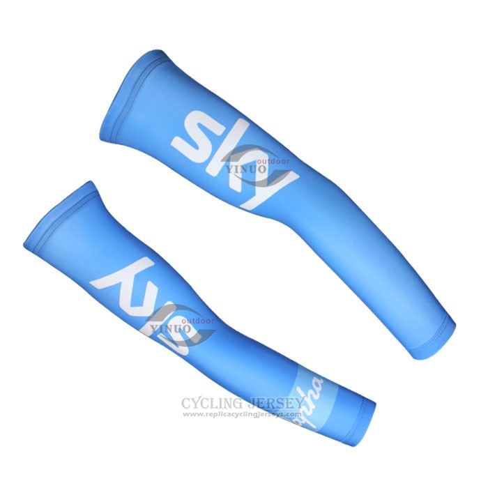 2015 Sky Arm Warmer Cycling Bluee